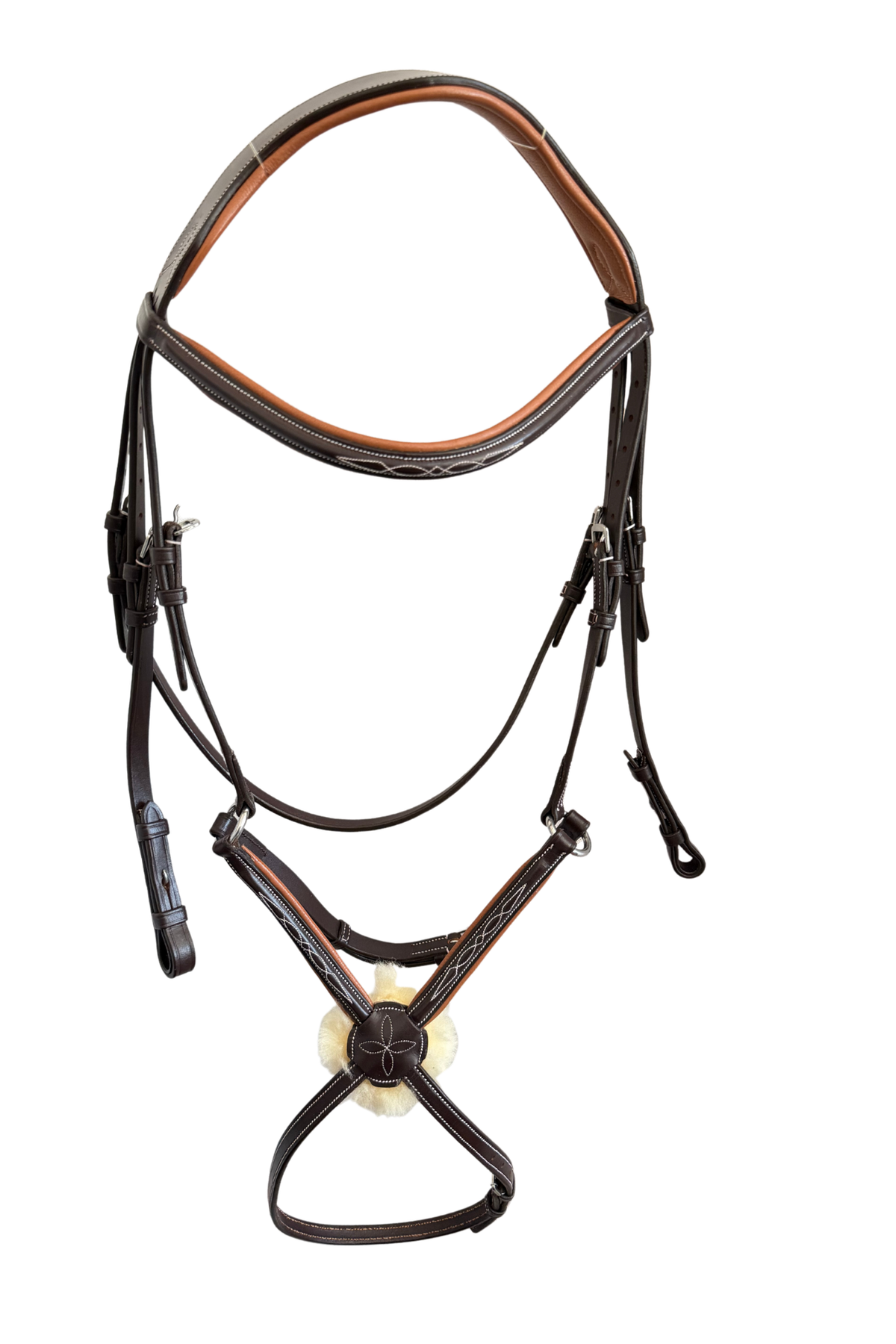 Van Jans Figure-8 Bridle with Fleece Padding