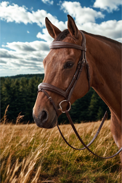Van Jans Anatomical Fancy-Stitched Jump Bridle with Flash Noseband
