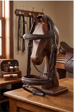 Van Jans Anatomical Fancy-Stitched Jump Bridle with Flash Noseband