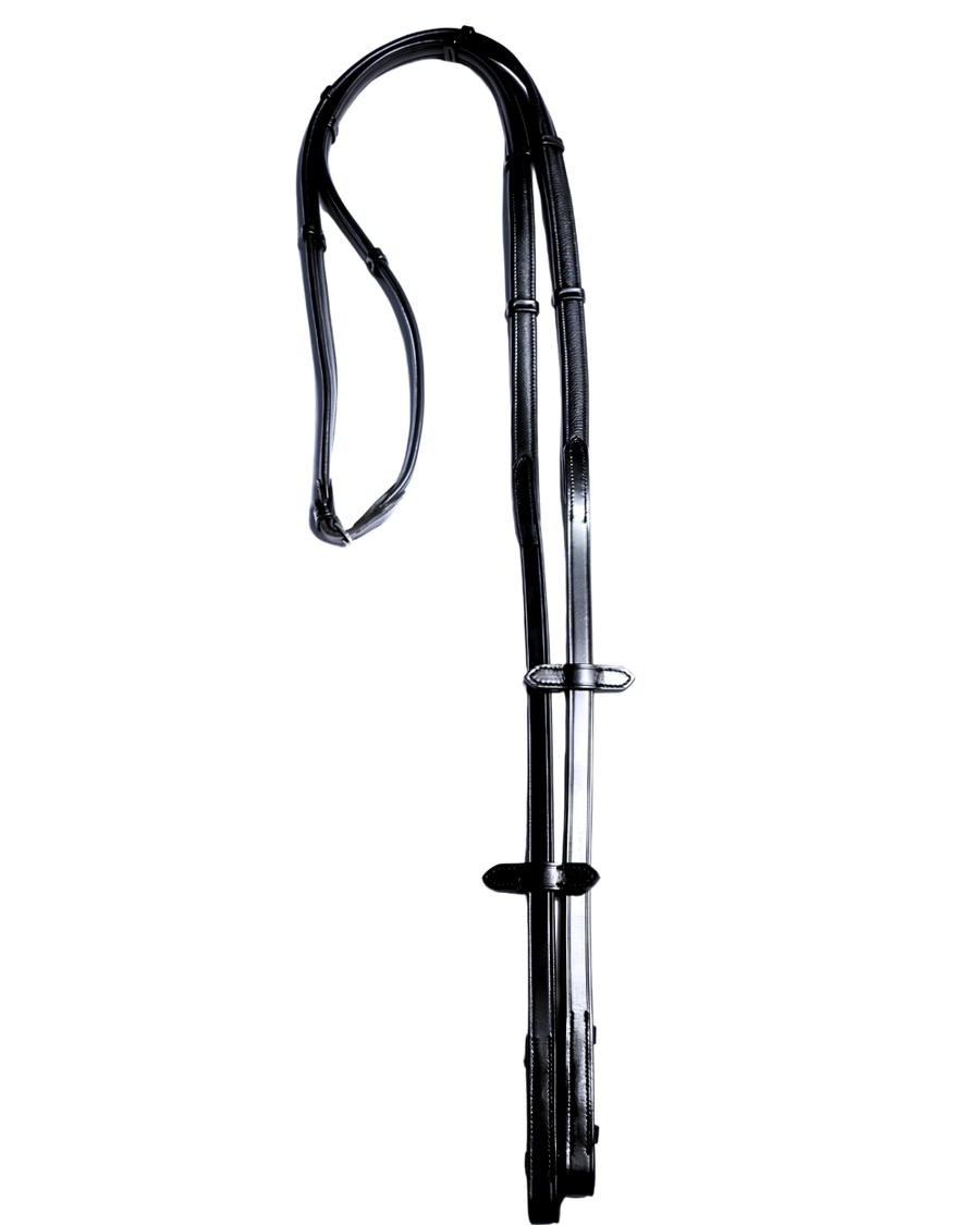 Van Jans Premium Leather Bio-Grip Dressage Reins with Hand Stops